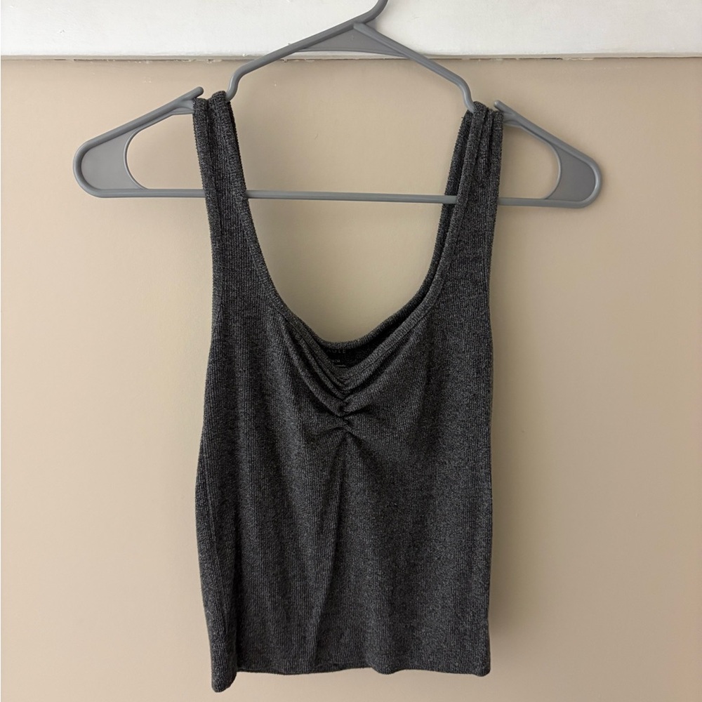 American Eagle Outfitters Charcoal Tank Top